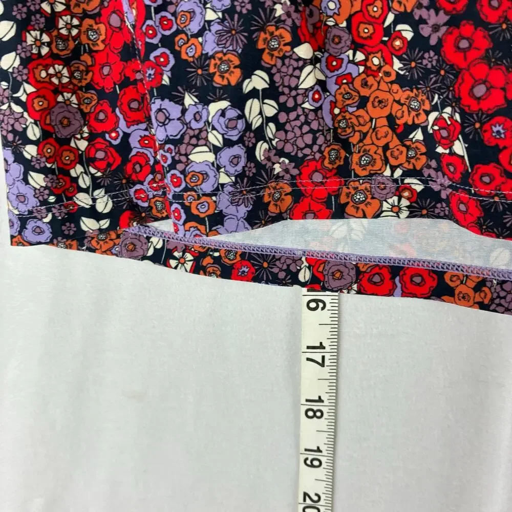 Smartwool Active Lined Skirt Skort Womens Large Floral Print Sporty Hiking Trail